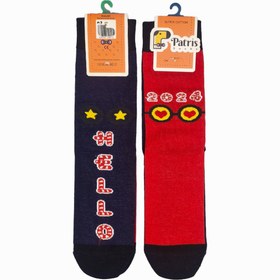 تصویر جوارب ساقدار فانتزی طرح کارتونی کد 118 