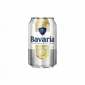 تصویر نوشیدنی مالت قوطی باواریا Bavaria مدل Ginger Lime حجم 330 میل 