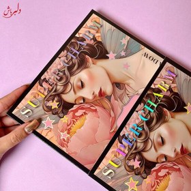 تصویر پالت سایه و رژگونه 70 رنگ کتابی 