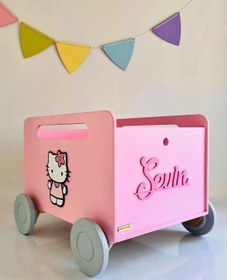 تصویر جعبه اسباب بازی متحرک طرح کیتی 