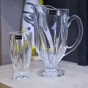 تصویر پارچ و لیوان بامبو مدل کریستالین 