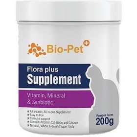 تصویر مکمل گربه بایو پت مدل Flora Plus Supplement وزن 200 گرم 