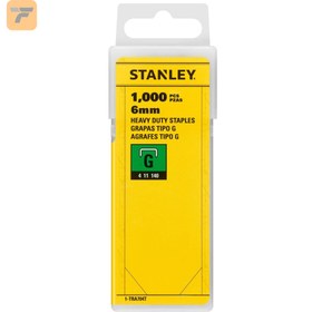 تصویر سوزن منگنه استنلی بسته 1000 عددی مدل 1TRA704T سایز 6 میلی متر Heavy-Duty Staples