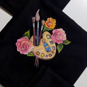 تصویر مقنعه نقاشی شده 