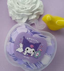 تصویر صابون فانتزی کاغذی کرومی جعبه طلقی - بنفش 