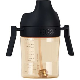 تصویر لیوان سوپاپدار ۳۰۰ میل هی اور شی HEORSHE - مشکی HE OR SHE