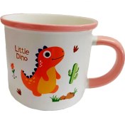 تصویر ماگ سرامیکی دایناسور کوچک dino mug