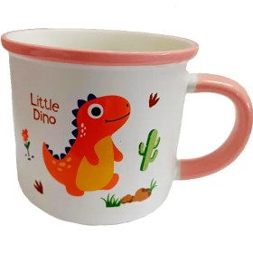 تصویر ماگ سرامیکی دایناسور کوچک dino mug