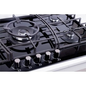 تصویر اجاق گاز شیشه ای بیمکث مدل 0061 Bimax 0061 White Glass Gas Stove