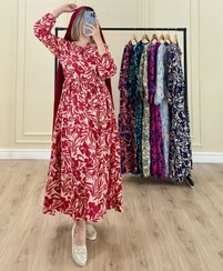 تصویر پیراهن زنانه نخی فلور گلاره اصل کپی Gelare