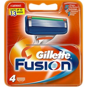 تصویر تیغ یدک ژیلت (Gillette) مدل Fusion Power بسته 4 عددی تیغ اصلاح