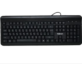 تصویر کیبورد HK202N هترون سیمی با حروف فارسی Hatron HK202N Wierd Keyboard