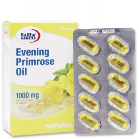 تصویر ایوینینگ پرایم رز اویل 1000 میلی گرم یوروویتال Eurho Vital Evening Primrose Oil 1000 mg