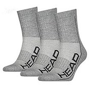 تصویر جوراب ورزشی ساق بلند خاکستری هد مدل پرفورمنس بسته 3 عددی 