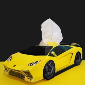 تصویر دستمال کاغذی ماکتی لامبورگینی 