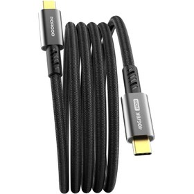 تصویر کابل USB-C دیتا پلاس مدل Thunderbolt 40Gbps طول ۱.۸ متر 