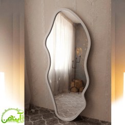 تصویر آینه قدی چوبی - مدل درسا 