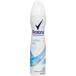 تصویر اسپری دئودورانت زنانه رکسونا کوتون درای حجم 150 میل ا Rexona Cotton Dry For Women Deodorant Spray150ml Rexona Cotton Dry For Women Deodorant Spray150ml