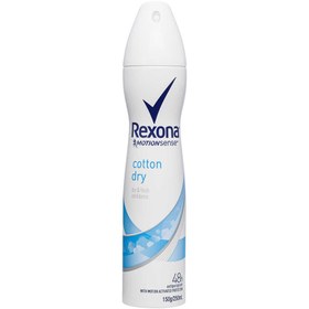 تصویر اسپری دئودورانت زنانه رکسونا کوتون درای حجم 150 میل Rexona Cotton Dry For Women Deodorant Spray150ml