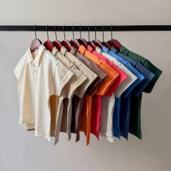 تصویر تیشرت یقه دار بچگانه AKU سایز ۵ تا ۱۲ سال رنگ قرمز 