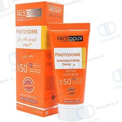 تصویر کرم ضد آفتاب رنگی پوست چرب فوتوزوم فیس دوکسSPF 50 