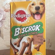 تصویر بیسکوییت پدیگری سگ 400گرمی(Bıscork) حاوی ویتامین E, Omega3and mınerals Pedigree(Gravy Bones) (به دلیل افزایش دلار قیمت ها تغییر کرد)