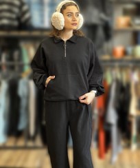 تصویر ست دو تیکه نیم زیپ 