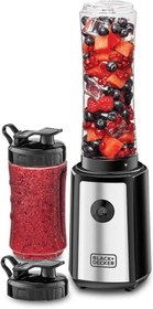 تصویر آبمیوه گیری و اسموتی ساز بلک اند دکر 300 واتی مدل SBX300BCG-B5 BLACK+DECKER 300W 16 Piece 4-in-1 Personal Compact Sports Blender/Smoothie Maker with Citrus Juicer & Grinder Mill SBX300BCG-B5