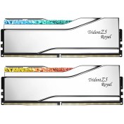 تصویر رم کامپیوتر جی اسکیل دو کاناله Trident Z5 Royal RGB فرکانس 6400 مگاهرتز DDR5 تایمینگ CL32 حافظه 32 گیگابایت G.Skill Trident Z5 Royal RGB Dual Channel CL32 6400MHz DDR5 32GB Computer RAM
