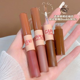 تصویر پک رژ لب دو سر مات و براق CAPPUVINI 