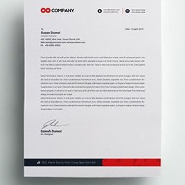 تصویر سربرگ A4 چند منظوره – Business corporate letterhead 