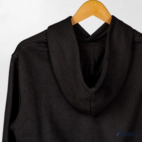 تصویر هودی کراپ - مشکی / 