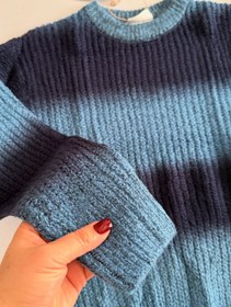 تصویر بافت بچه‌گانه الایو آلمان مدل راه راه دو‌رنگ - ۶ تا ۸ سال / راه راه دو رنگ 