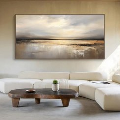 تصویر تابلو غروب دریا 