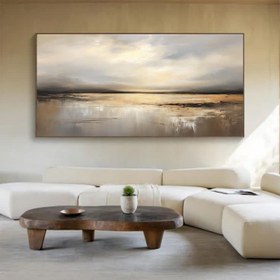 تصویر تابلو غروب دریا 