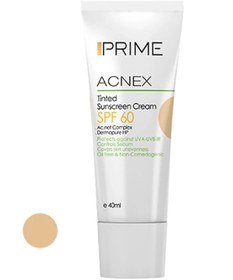 تصویر کرم ضد آفتاب رنگی پرایم SPF60 مدل Acnex Prime