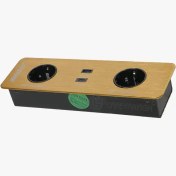 تصویر پریز توکار ملونی مدل 10056 با ۲ عدد خروجی ارت دار 