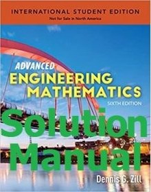 تصویر Solution Manual for Advanced Engineering Mathematics International Student Edition – Dennis Zill 
