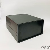 تصویر جعبه فلزی مدار 20*18*10 (باکس فلزی+پنل پلاستیکی) 
