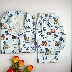 تصویر بلوز و شلوار پسرانه درباری طرح میکی 