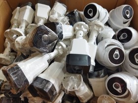 تصویر ماکت دوربین مداربسته بالت چراغ دار led مادون قرمز cctv camera maket