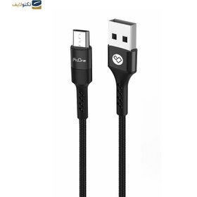 تصویر کابل تبدیل USB به microUSB پرووان مدل PCC335M طول 1 متر ProOne PCC335M Usb To Microusb Charge and Sync Micro Cable