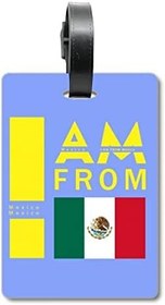 تصویر من اهل مکزیک هستم برچسب برچسب چمدان کارت چمدان آویزان 