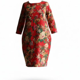 تصویر مانتو نخی گلی L 