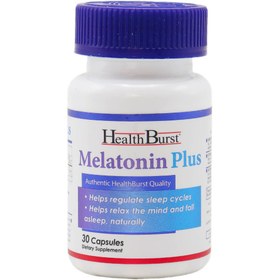 تصویر کپسول ملاتونین پلاس هلث برست 30 عددی MELATONIN PLUS Cap