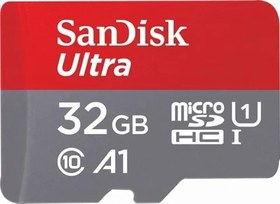 تصویر مموری کارت 32 گیگابایت Sandisk مدل Ultra کلاس 10 استاندارد UHS-I U1 