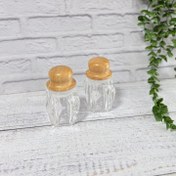 تصویر نمکدان اکرولیک وارداتی در چوب بامبو 