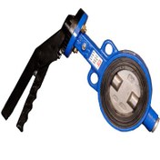 تصویر ویفری اهرمی "3 اینچ PN16 دیسک استیل وگ بی همتا WAFER BUTTERFLY VALVE 3" PN16 GGG40