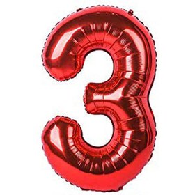 تصویر بادکنک فویلی عدد ۳ 