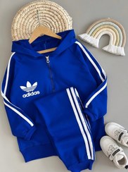 تصویر ست سویشرت و شلوار ورزشی درنیکا سایز ۵۰/۵۵/۶۰/۶۵ رنگ سبز روشن 